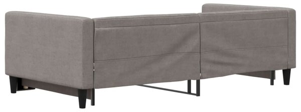 Válenda s přistýlkou taupe 100 x 200 cm textil 3196586