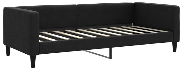 Válenda s přistýlkou černá 90 x 190 cm textil 3196590