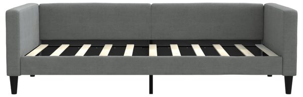 Válenda s přistýlkou tmavě šedá 90 x 190 cm textil 3196589