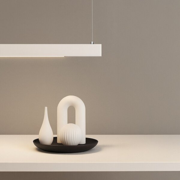 LED Lustr na lanku LINEA LED/36W/230V 3000/4000/5700K CRI 90 bílá