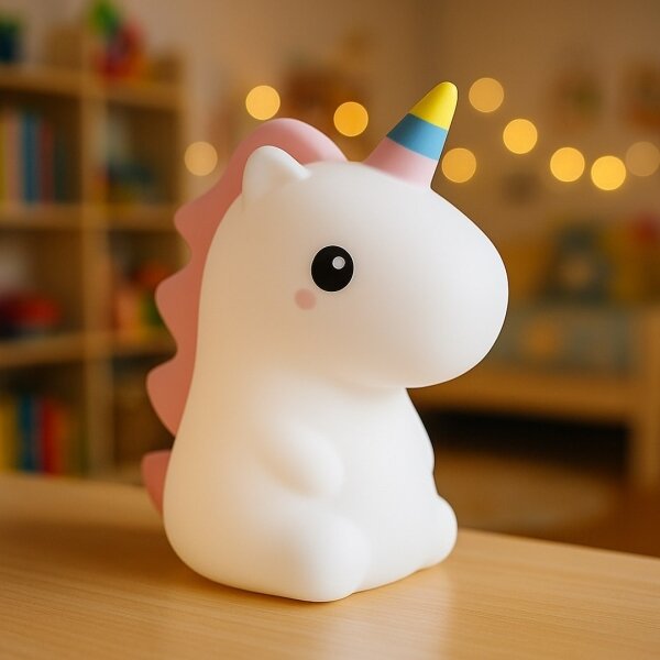LED RGBW Stmívatelné nabíjecí dětské noční světlo UNICORN LED/1W/5V 1200 mAh