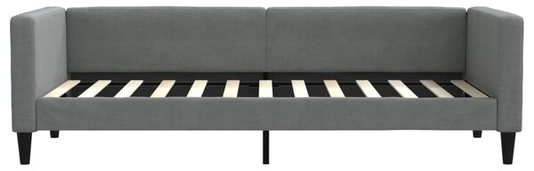 Válenda s přistýlkou a zásuvkami tmavě šedá 80 x 200 cm textil 3196610