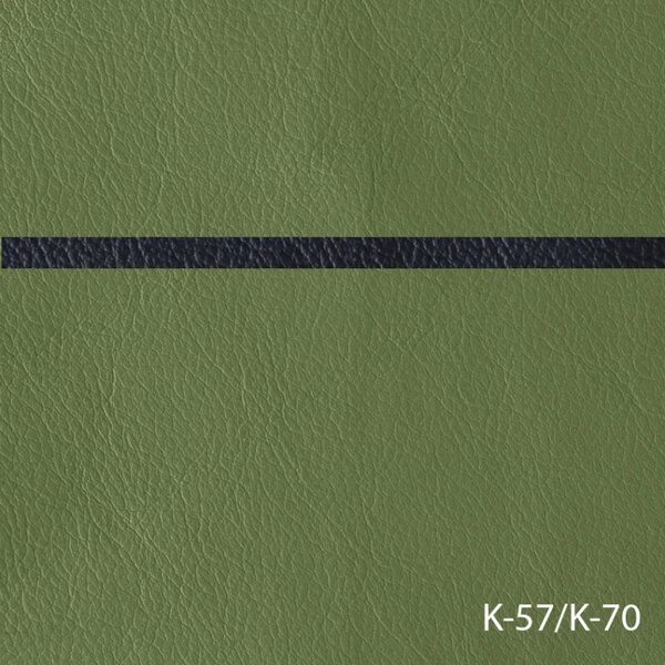Kožená rohová sedací souprava DUBAJ LUX XL II, levá, pistáciová (K-57)_černá (K-70)