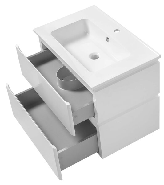 Lavedo Lion II 70 White koupelnová skříňka s umyvadlem z litého mramoru