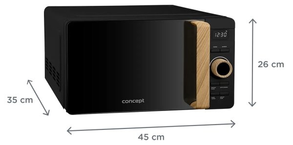 Concept MT3520bc - Mikrovlnná trouba 800W/230V 20 l černá