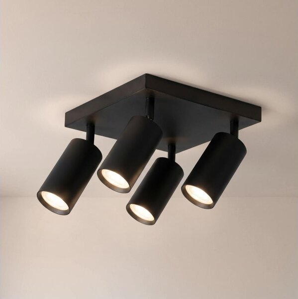Brilagi - Bodové svítidlo SELE SQUARE 4xGU10/30W/230V černá