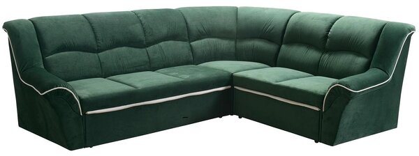 Rohová sedací souprava DUBAJ XL II, pravá, zelená (Luna 60/10)