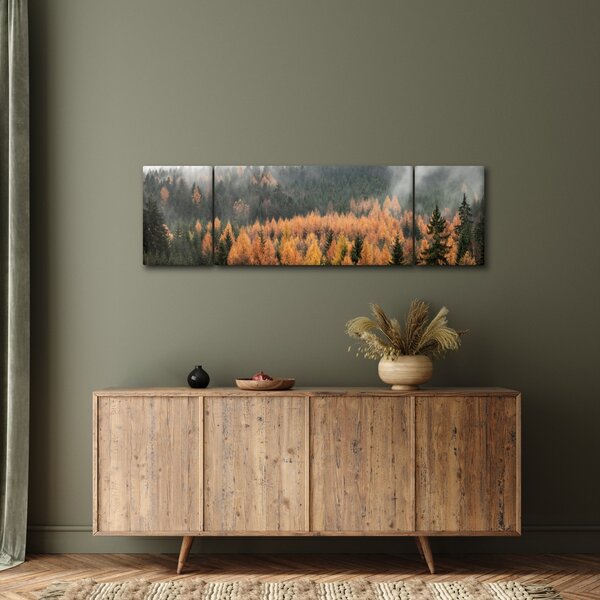 Obraz - Podzimní les (170x50 cm)