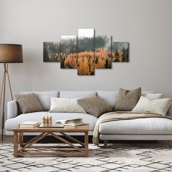 Obraz - Podzimní les (125x70 cm)