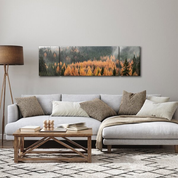 Obraz - Podzimní les (170x50 cm)