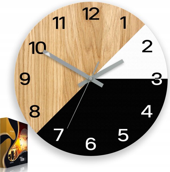 Nástěnné hodiny dřevěné Texas 33cm Tichý Design