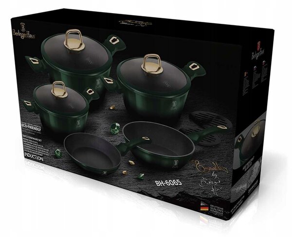 Sada hrnců Berlinger Haus Metallic Emerald, hliníková BH-6065