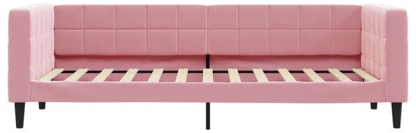 Válenda s přistýlkou a zásuvkami růžová 80 x 200 cm samet 3196735