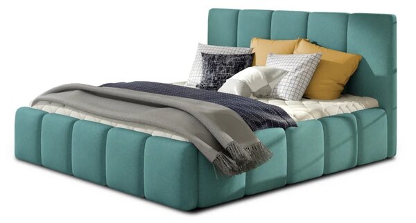 Designová čalouněná postel MIRA, 200x160, růžová (matt velvet 63/pouze rám postele/beg_07_co_1.6)