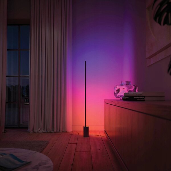 Stojací lampa Philips by Signify černá industriální 145,80 cm LED 29 W