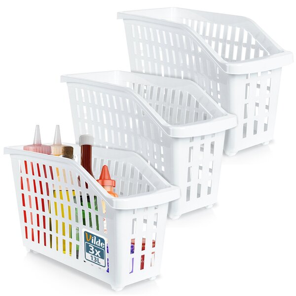 Kontejner NA KOLEČKÁCH košík krabička organizér úzký 13L x3