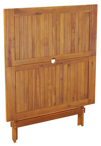 Skládací zahradní stůl 90 x 90 x 75 cm masivní akáciové dřevo 319671