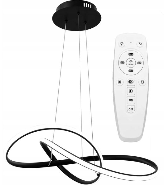 Závěsné svítidlo TOOLIGHT černé LED 113 cm s možností stmívání