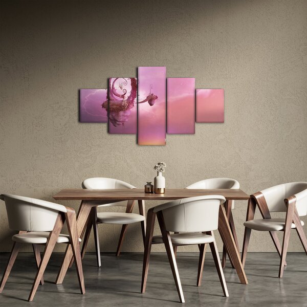 Obraz - Víla na plujícím ostrově (125x70 cm)