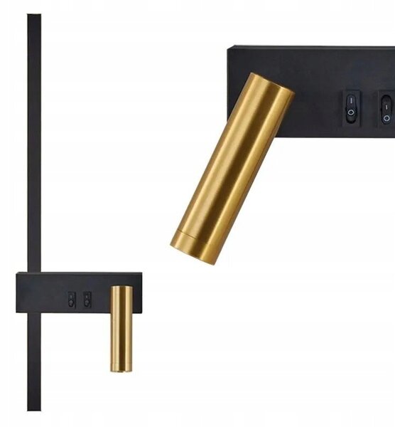 Nástěnné svítidlo TOOLIGHT černé, integrovaný LED zdroj 8 W