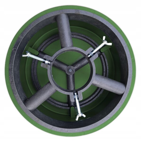Stojan na vánoční stromek Jestic zelený 5l 30 cm pro stromky do 150 cm
