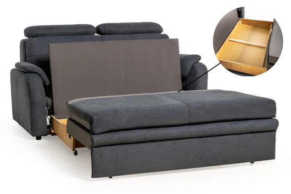 Pohovka Elegant 2,5F rozkládací, černá (soro 100)