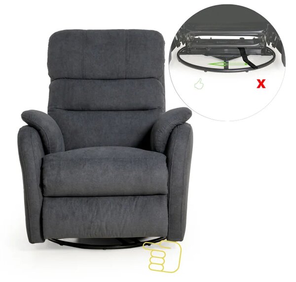 Křeslo ELEGANT 3 polohovací, černá (soro 100)