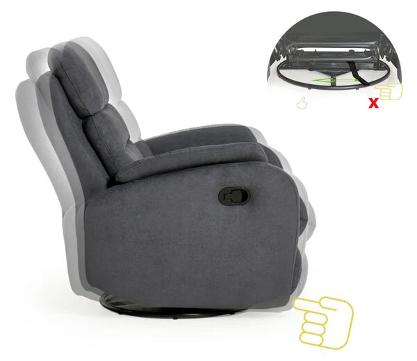Křeslo ELEGANT 3 polohovací, černá (soro 100)