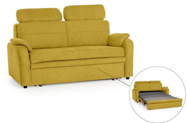Pohovka Elegant 2,5F rozkládací, žlutá (soro 40)