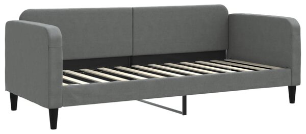 Válenda s přistýlkou a zásuvkami tmavě šedá 80 x 200 cm textil 3196848