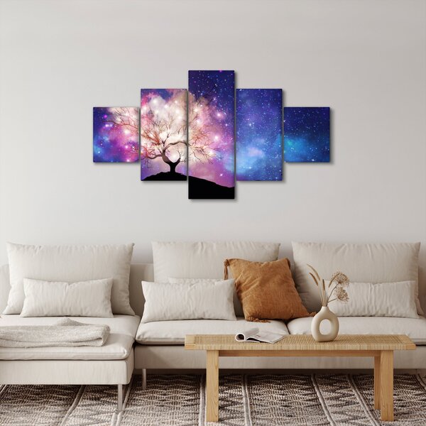 Obraz - Vesmírný strom (125x70 cm)