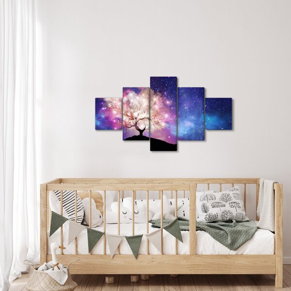 Obraz - Vesmírný strom (125x70 cm)
