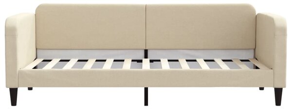 Válenda s matrací krémová 80 x 200 cm textil 3196797