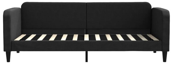 Válenda s matrací černá 80 x 200 cm textil 3196795
