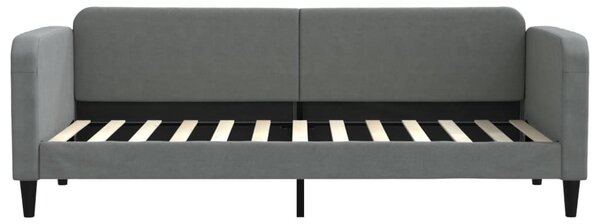 Válenda s přistýlkou a zásuvkami tmavě šedá 80 x 200 cm textil 3196848
