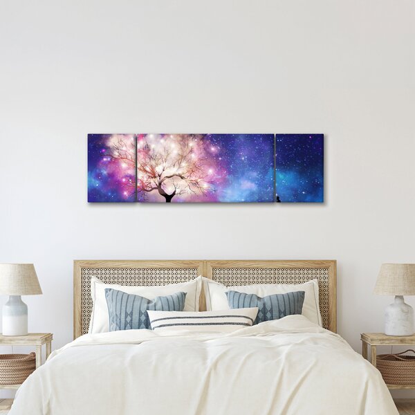 Obraz - Vesmírný strom (170x50 cm)