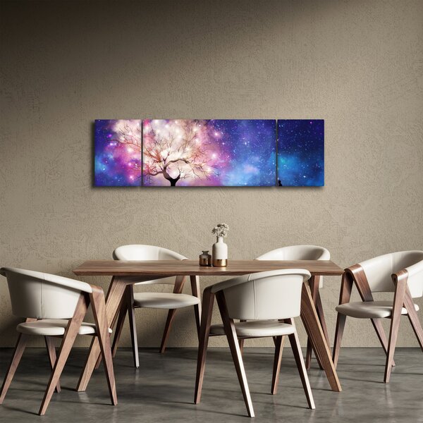 Obraz - Vesmírný strom (170x50 cm)