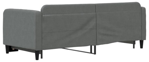Válenda s přistýlkou tmavě šedá 80 x 200 cm textil 3196812