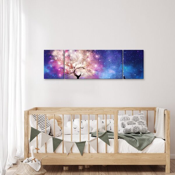 Obraz - Vesmírný strom (170x50 cm)