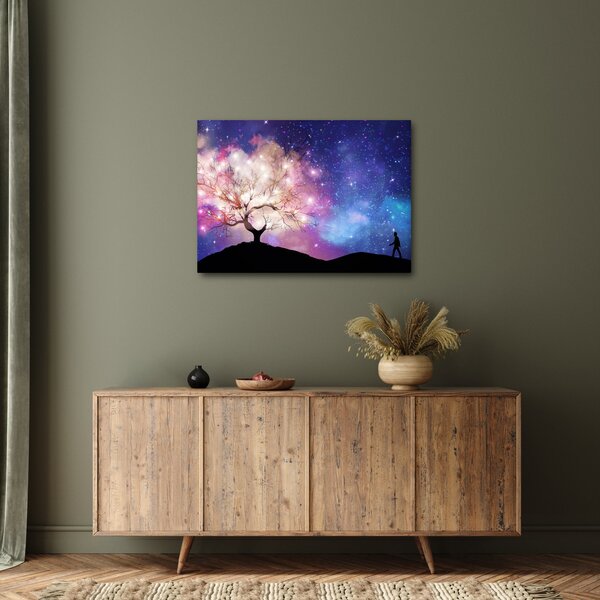 Obraz - Vesmírný strom (70x50 cm)