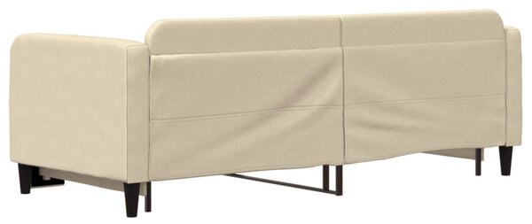 Válenda s přistýlkou krémová 80 x 200 cm textil 3196815