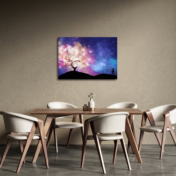 Obraz - Vesmírný strom (70x50 cm)
