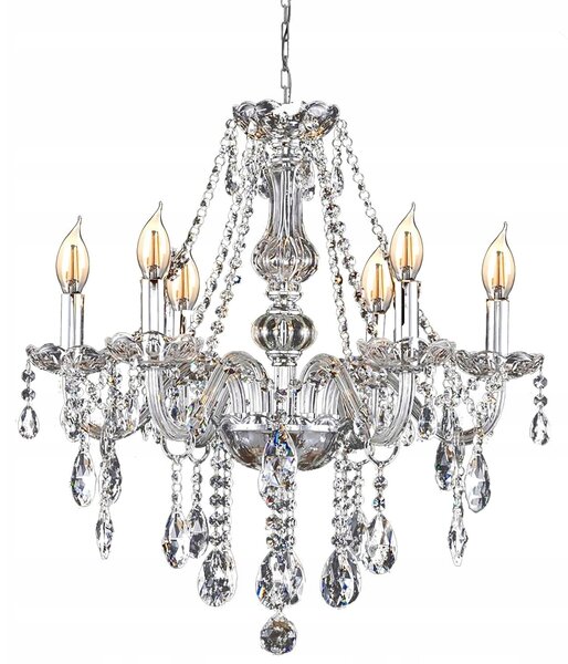 Závěsné svítidlo TOOLIGHT Glamour 6-bodové, patice E14