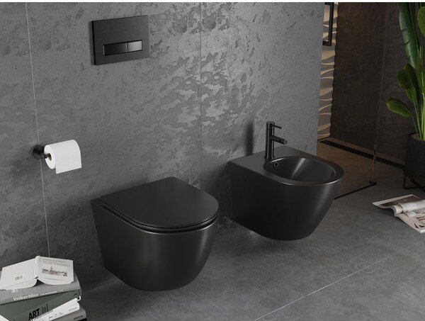 Mexen Lena závěsný bidet, černý mat - 35224885