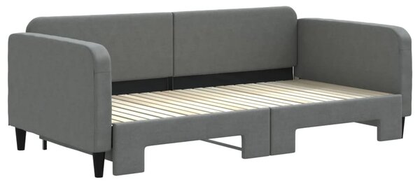 Válenda s přistýlkou tmavě šedá 100 x 200 cm textil 3196822