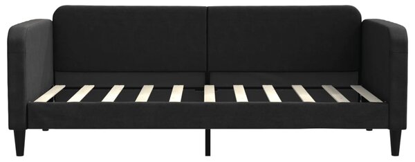 Válenda s přistýlkou černá 90 x 190 cm textil 3196828