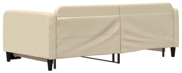Válenda s přistýlkou krémová 100 x 200 cm textil 3196825