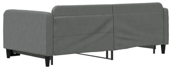 Válenda s přistýlkou tmavě šedá 100 x 200 cm textil 3196822