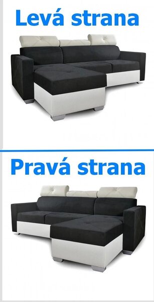 Rohová sedací souprava Live, šedá (anafi 7232)