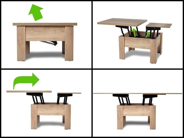 Zvedací rozkládací konferenční stůl Robert P-26, wenge